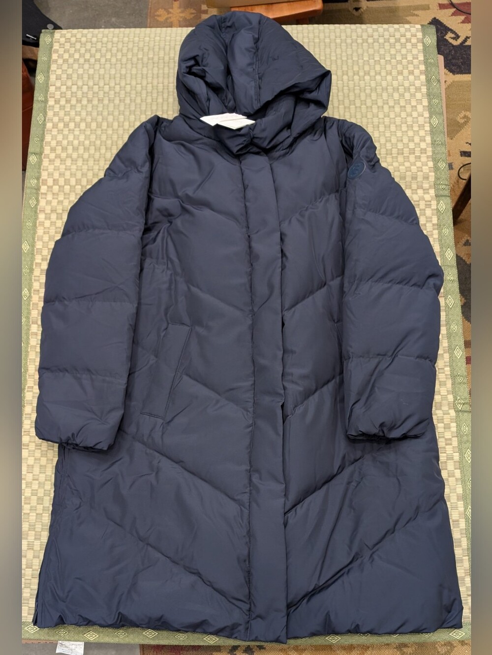NWT Seraphine Adena Mid Down Chevron Baby Carrying Puffer Coat Women's Size 14